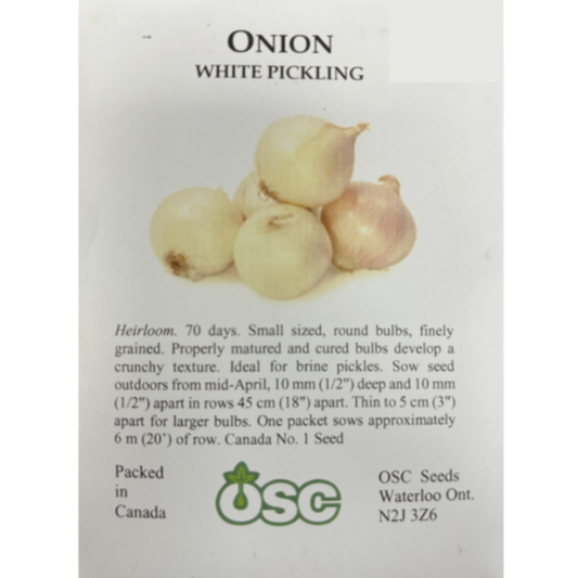 OSC Seeds Onion White Pickling