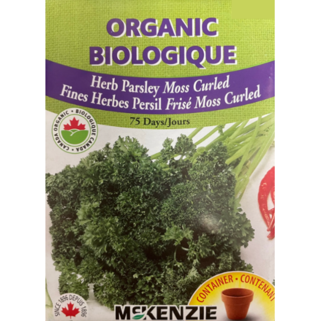 McKenzie Organic Seeds Parsley Moss Curled Pkg