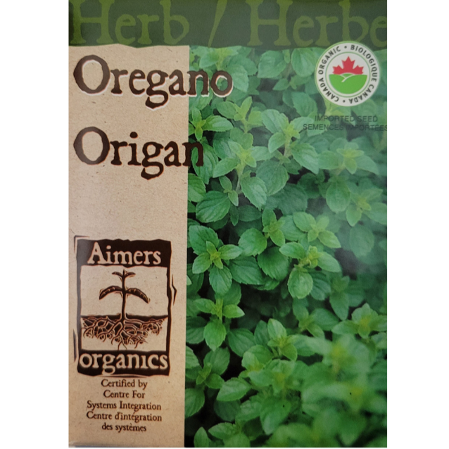 Aimers Organics Herb Oregano Pkg.