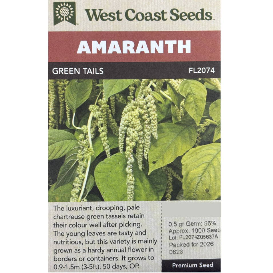 West Coast Amaranth Green Tails Pkg.