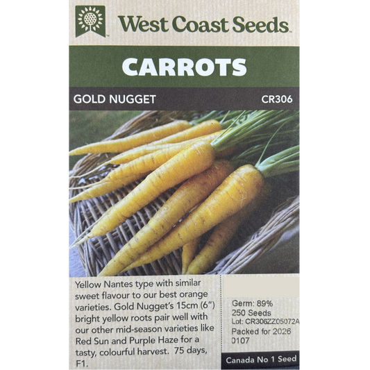 West Coast Carrot Gold Nugget Pkg.