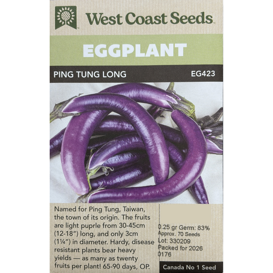 West Coast Eggplant Ping Tung Long