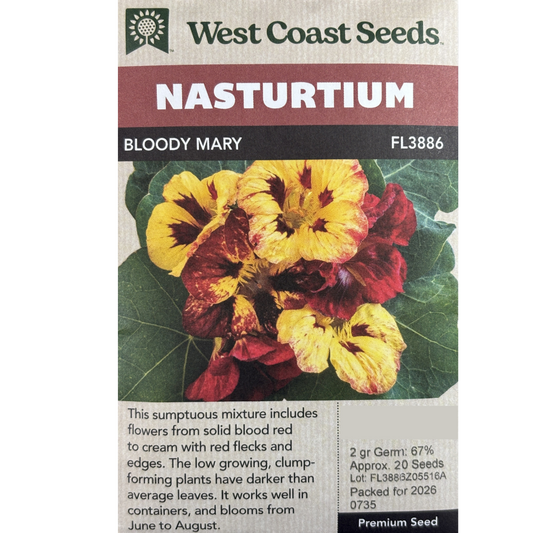 West Coast Nasturtium Bloody Mary Pkg.