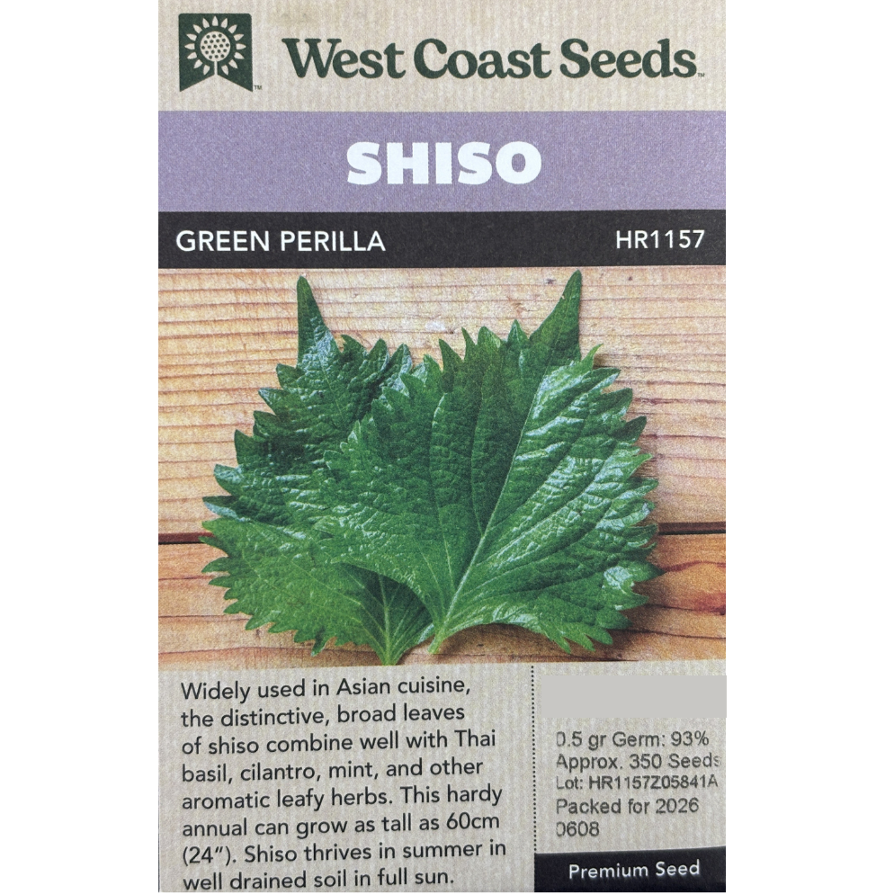 West Coast Shiso Green Perilla Pkg.