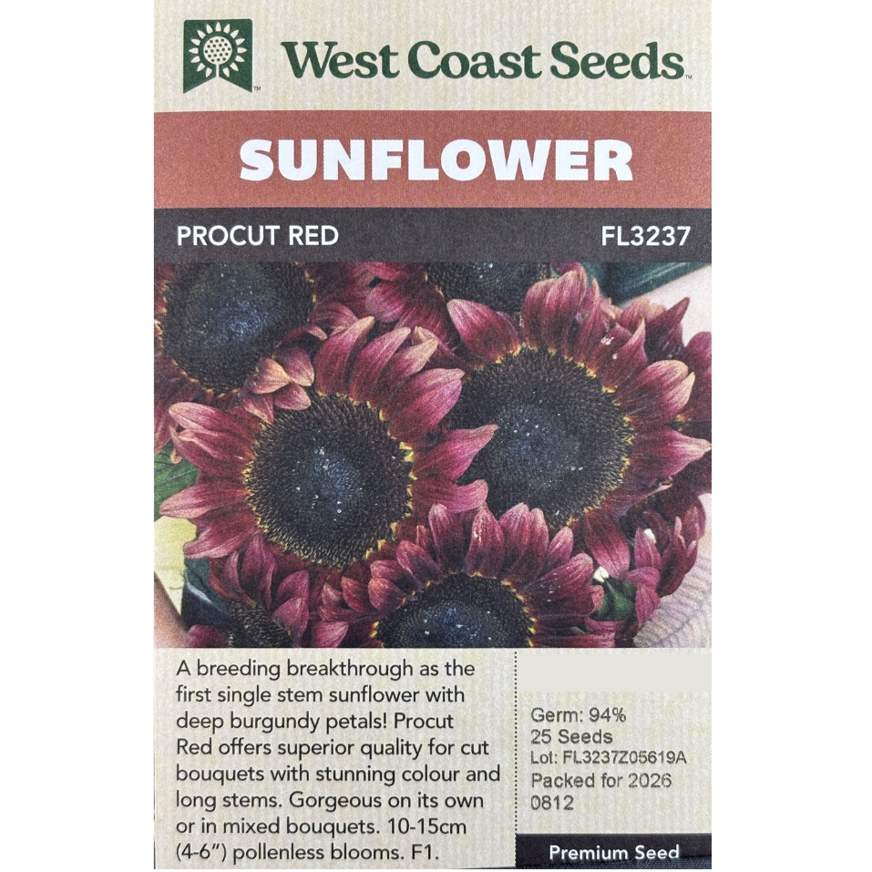 West Coast Sunflower Procut Red Pkg.