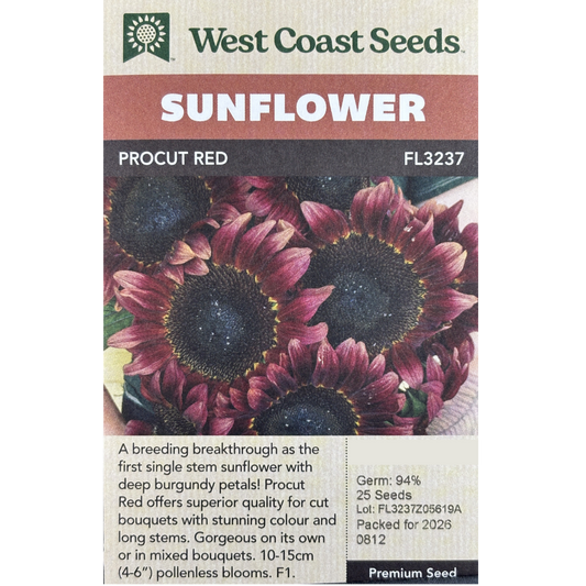 West Coast Sunflower Procut Red Pkg.