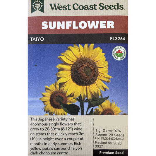 West Coast Sunflower Taiyo Pkg.
