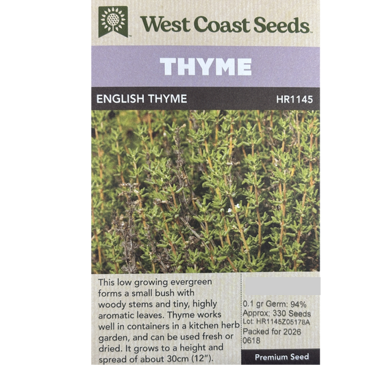 West Coast Thyme English Pkg.