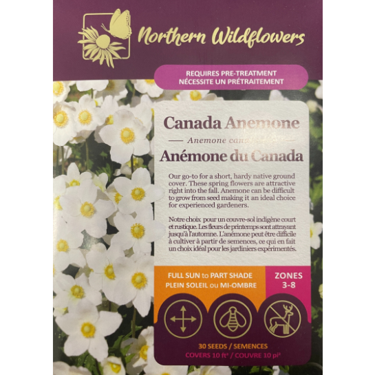 Northern Wildflowers Canada Anemone Pkg