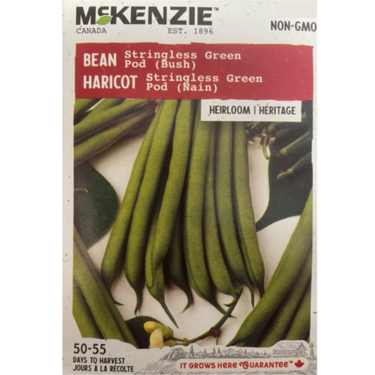 McKenzie Seed Bean Stringless Green Pod Bush Pkg