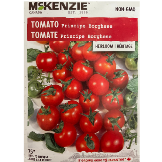 McKenzie Seed Tomato Principe Borghese Pkg