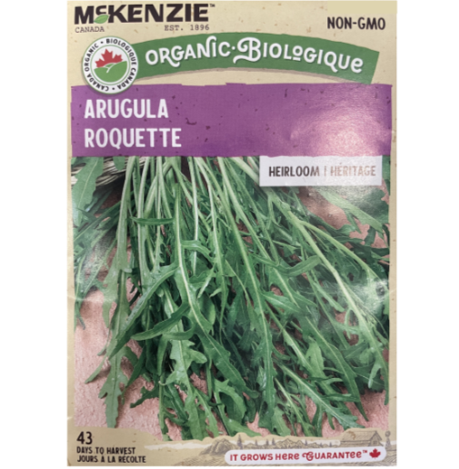 McKenzie Organic Seeds Arugula Pkg