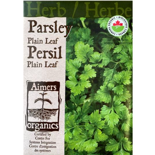 Aimers Organics Herb Parsley Plain Leaf Pkg.