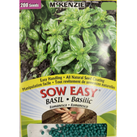 McKenzie Sow Easy Seeds Basil Romanesco
