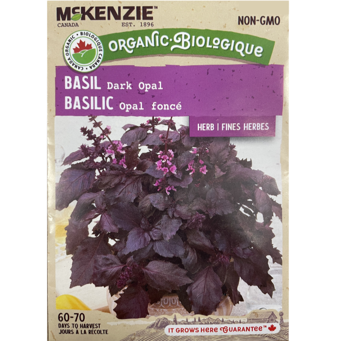 McKenzie Organic Herb Seed Basil Dark Opal Pkg.