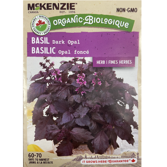McKenzie Organic Herb Seed Basil Dark Opal Pkg.