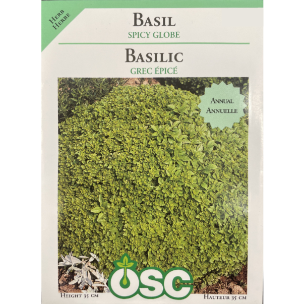 OSC Herb Seeds Basil Spicy Globe Pkg.
