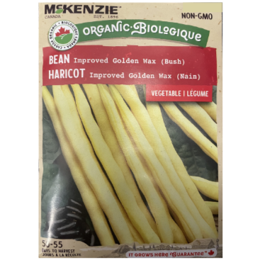 McKenzie Organic Seed Bean Golden Wax Bush Pkg.