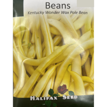 Halifax Seed Bean Kentucky Wonder Wax Pole Pkg