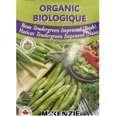 McKenzie Organic Seeds Bean Tendergreen Improved Bush Pkg