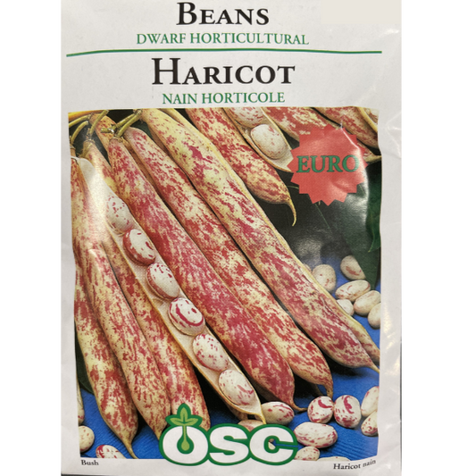 OSC Seeds Beans Dwarf Horticultural Pkg