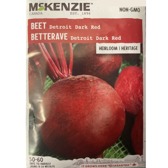 McKenzie Seed Beet Detroit Dark Red Pkg