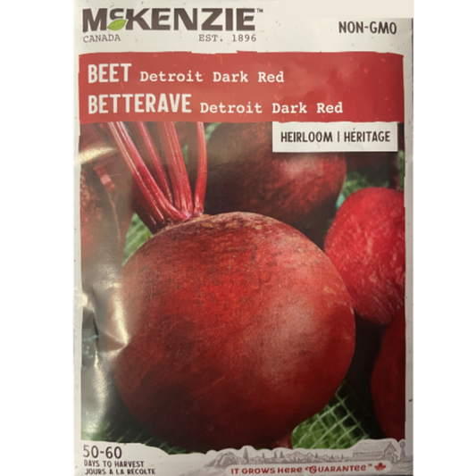 McKenzie Seed Beet Detroit Dark Red Pkg