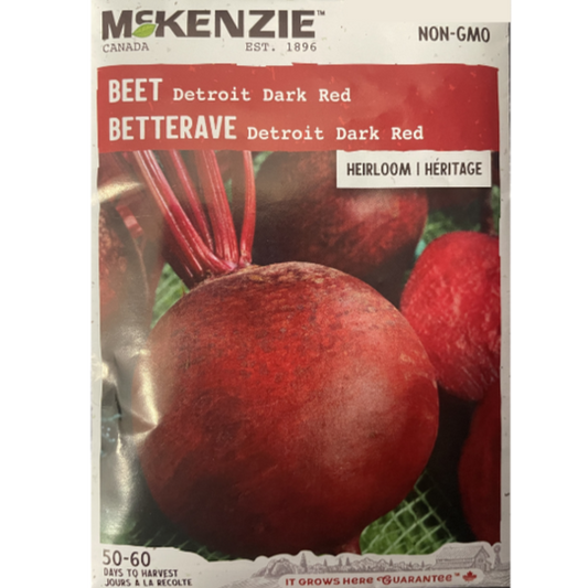 McKenzie Seed Beet Detroit Dark Red Pkg.