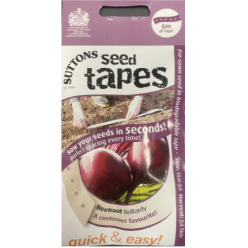 Suttons Seed Tape Beetroot Boltardy
