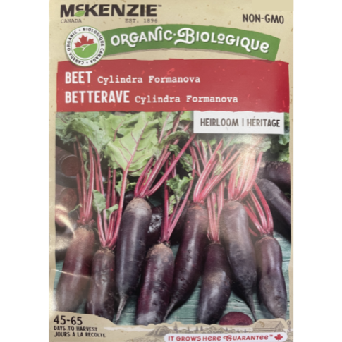 McKenzie Organic Seed Beet Cylindra Formanova Pkg.