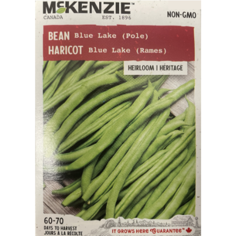 McKenzie Seed Bean Blue Lake Pole Pkg