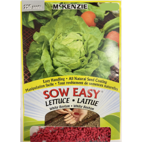 McKenzie Sow Easy Seeds Lettuce White Boston