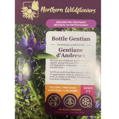 Northern Wildflowers Bottle Gentian Pkg