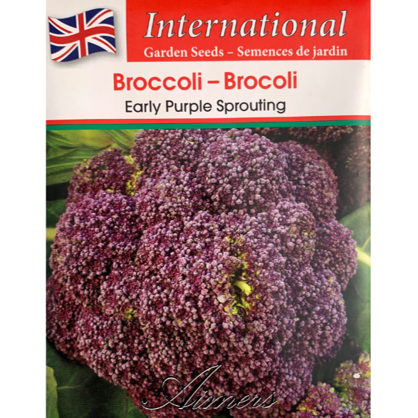 Aimers International Broccoli Early Purple Sprouting Pkg.