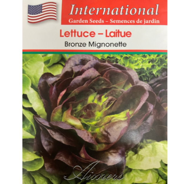 Aimers International Lettuce Bronze Mignonette Pkg.