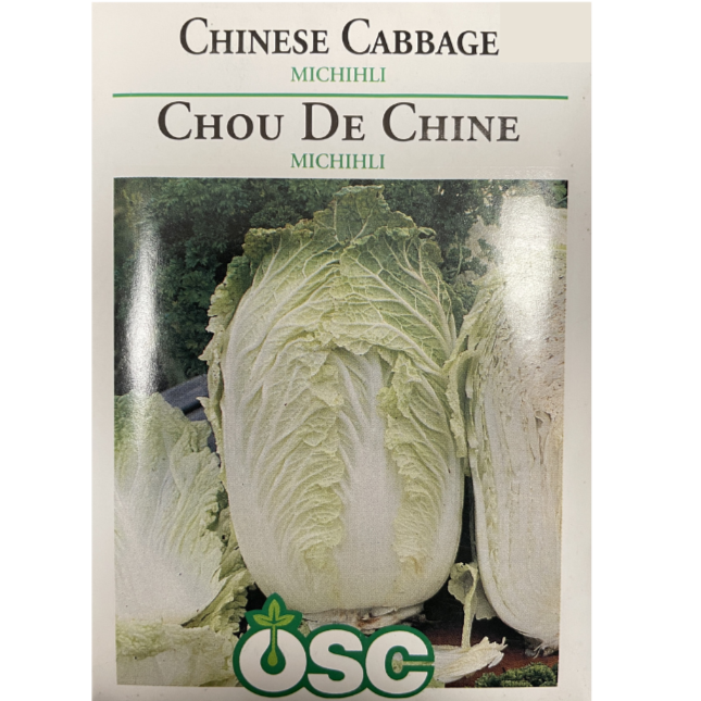OSC Seeds Chinese Cabbage Michihli Pkg
