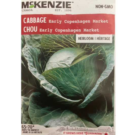 McKenzie Seed Cabbage Early Copenhagen Market Pkg.