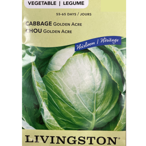 Livingston Seeds Cabbage Golden Acre Pkg