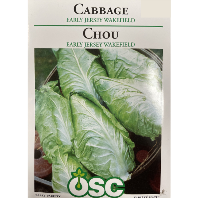 OSC Seed Cabbage Early Jersey Wakefield Pkg