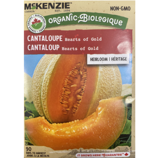 McKenzie Organic Seed Cantaloupe Hearts of Gold Pkg.