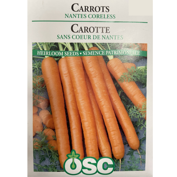 OSC Seeds Carrot Nantes Coreless Pkg