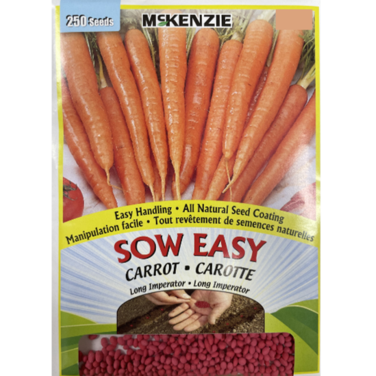 McKenzie Seed Sow Easy Carrot Long Imperator Pkg