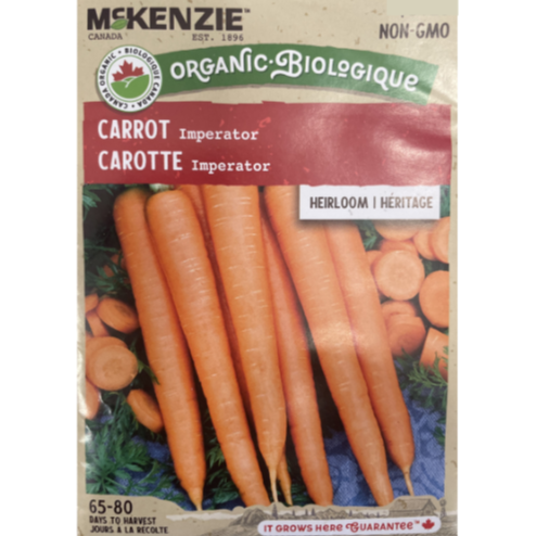 McKenzie Organic Seed Carrot Imperator Pkg.