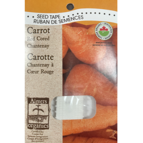 Aimers Organics Carrot Red Cored Chantenay Seed Tape