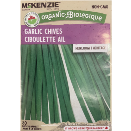 McKenzie Seed Organic Chives Garlic Pkg