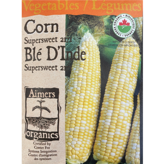 Aimers Organics Corn Supersweet 2171 Pkg.