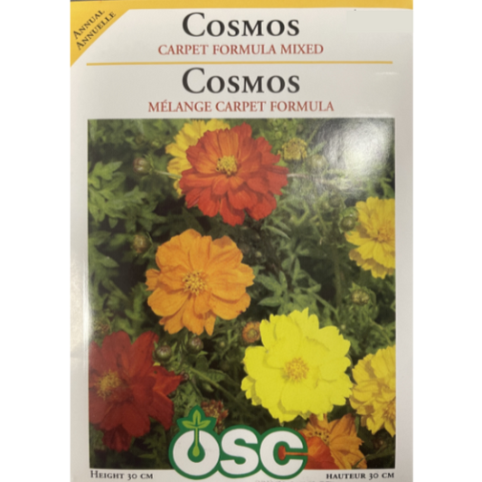 OSC Seeds Cosmos Carpet Formula Mixed Pkg.