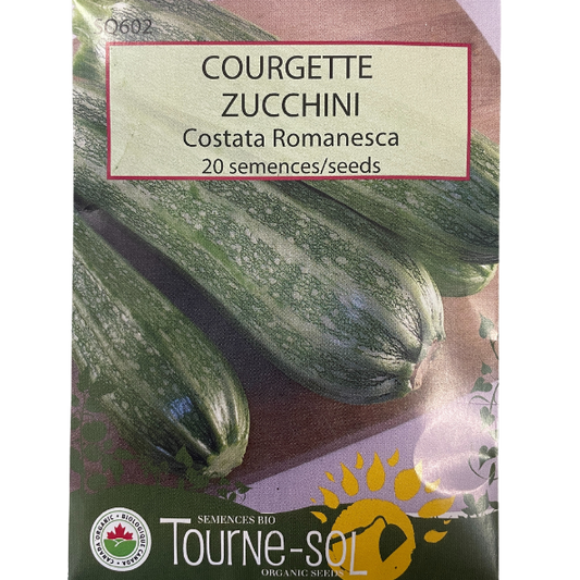 Tourne-Sol Zucchini Costata Romanesca Pkg