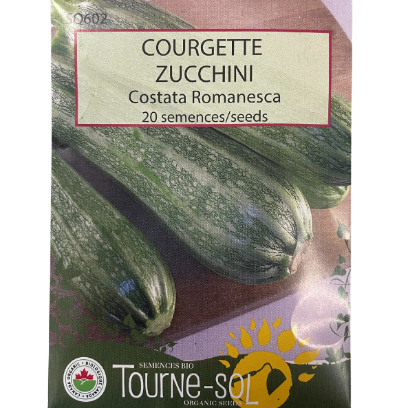 Tourne-Sol Zucchini Costata Romanesca Pkg.