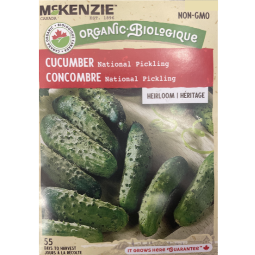 McKenzie Organic Seeds Cucumber National Pickling Pkg